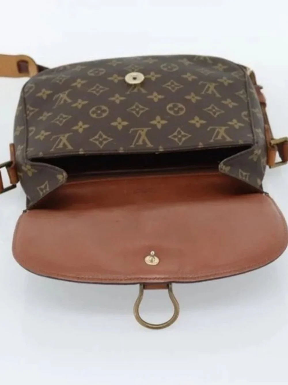 LOUIS VUITTON Monogram Saint Cloud GM Shoulder Bag M51242 LV Auth 165485